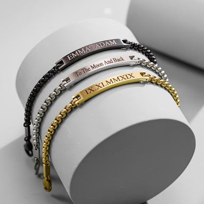 Personalized Name Bar Bracelet